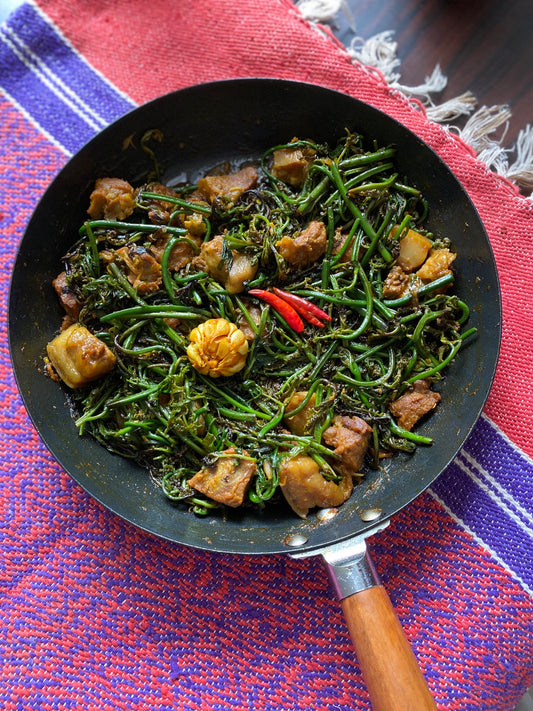 Fiddlehead Fern Pork | Indigenous recipe from Assam