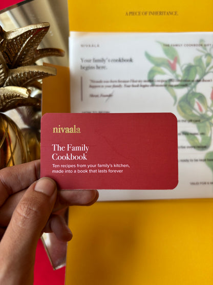 The Family Cookbook Gift Card | For giving as a gift