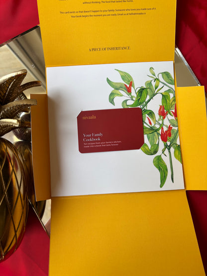 The Family Cookbook Gift Card | For giving as a gift